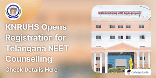 KNRUHS Opens Registration for Telangana NEET Counselling under Management Quota Seats; Check Details Here